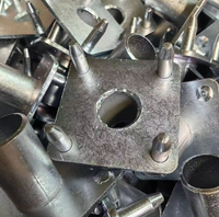 Plaque de base carrée à 4 pieds en alliage d'aluminium, composants modulaires d'échafaudage Layher pour la construction de plateformes de scène extérieures