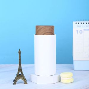 Taza de Té Personalizada al por Mayor, Ecológica, Libre de BPA, de Acero Inoxidable de 260 ml, con Tapa de Madera, Aislada al Vacío, para Estudiantes y Parejas - Product Image 4
