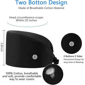 Bán Buôn Biểu Tượng Tùy Chỉnh Phẫu Thuật Hat Y Tá Chà Cap Bác Sĩ Y Tá Y Tế Hat Kích Thước Có Thể Điều Chỉnh Mẫu Miễn Phí - Product Image 2