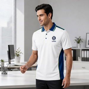 <b>Men's</b> White Polyester Jersey <b>for</b> <b>Shirt</b> Blue Green Trim Breathable Sporty Front <b>for</b> Teamwear Practice Matches Made Bangladesh - Product Image 2
