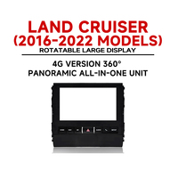 Reproductor de DVD para Auto Android 15 de 12.3 Pulgadas al por Mayor, Radio Android con Pantalla Táctil, Navegación GPS, Carplay, para Toyota Land Cruiser 2016-2022