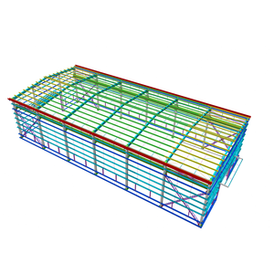 大跨度预制钢结构工厂建筑，用于制造厂仓库车间，Q355B，快速施工 - Product Image 1