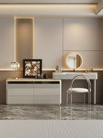 Table de toilette moderne italienne en bois massif écologique avec tiroirs intégrés, meuble de chevet de luxe haut de gamme pour chambre à coucher