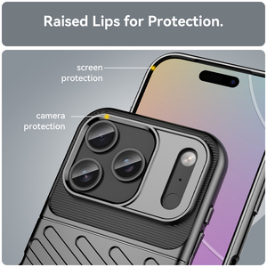 Sấm Sét Lá Chắn Gồ Ghề Vỏ Mềm TPU Bumper Trở Lại Điện Thoại Trường Hợp Bìa Đối Với Apple iPhone 17 Không Khí Pro Max - Product Image 4