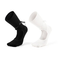 Chaussettes tube décontractées en tricot sans couture pour femme, antidérapantes, pour Pilates et Yoga, avec design sans talon, faciles à enfiler, pour usage quotidien, automne, avec bordure extérieure.