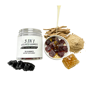 Herbal Formula Male Balance Gummies Wellness 3-in-1 Shilajit Gummies with Sea <strong>Moss</strong> &amp; Ashwagandha Natural Energy Vitality Support - Product Image 2
