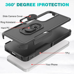 Étuis de téléphone <span class=keywords><strong>portable</strong></span> antichoc anti-chute avec béquille magnétique <span class=keywords><strong>portable</strong></span> à 360 degrés pour S24 Ultra S25 FE S26 TPU+PC durable - Product Image 4