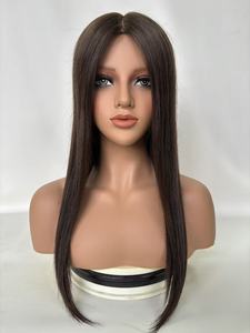 Toupet con Base in Seta di Capelli Umani Vergini, Pronto per la Spedizione, Lisci o Ondulati, con Partizione a Destra per Donne con Capelli Diradati - Product Image 6