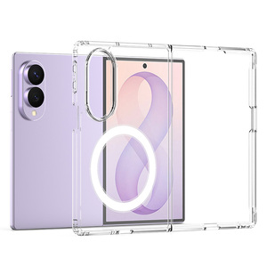 Nouvelle arrivée, <span class=keywords><strong>coque</strong></span> transparente <span class=keywords><strong>anti</strong></span>-<span class=keywords><strong>jaunissement</strong></span> pour Samsung Galaxy Z Fold8, <span class=keywords><strong>coque</strong></span> magnétique <span class=keywords><strong>anti</strong></span>-chute, compatible avec la charge sans fil - Product Image 6