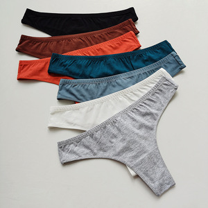 Tangas Sexys de Uso Diario para Mujer, Corte Alto, Multicolores, Tejido de Punto, Spandex/Nailon, Antibacterianas, Sin Costuras, Levanta Glúteos - Product Image 2