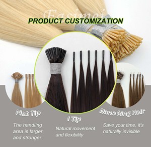 Extensions de cheveux I-Tip pré-collées 100 % naturelles, cheveux humains européens, super double drawn, prix d'usine, vente chaude 2026 - Product Image 4