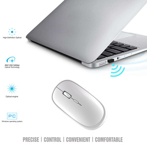 Ergonomic 1600 dpi có thể sạc lại 4-phím không dây <span class=keywords><strong>USB</strong></span> chuột 2.4GHz 4D thiết kế mini <span class=keywords><strong>Micro</strong></span> sạc cổng cho máy tính xách tay và pcs - Product Image 6