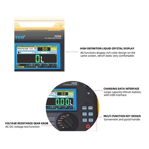 ETCR3520B ETCR3520C ETCR3520 Insulator Resistance Tester Digital Only for Function Voltage Current Capacitance Meter IP65 - Product Image 5