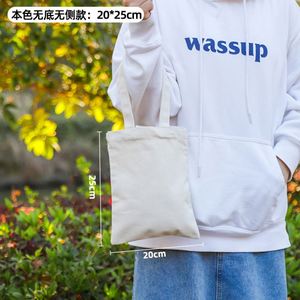 Sac de shopping réutilisable en toile de coton avec fermeture épaule, logo personnalisé, 30*40cm, longue poignée - Product Image 5