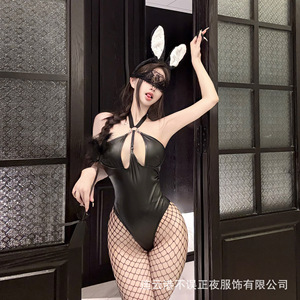 Combinaison sexy de lapine, ensemble de lingerie érotique, pur et séduisant, irrésistible, pyjama qqny - Product Image 1