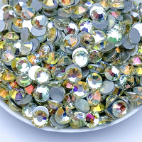 Haute qualité Ss3-ss30 Non Hotfix Strass dos plat verre ongles strass colle sur cristal rêve clair de lune pour bijoux
