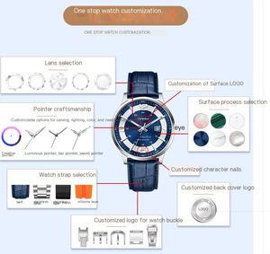 Outdoor sports leather strap casual <b>watch</b> hot selling, popular night light waterproof <b>watch</b> - Product Image 2