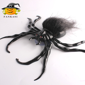 FANKASI Halloween <b>Spider</b> Decorations Black Suction Cup <b>Plastic</b> Indoor Outdoor Party Decor - Product Image 3