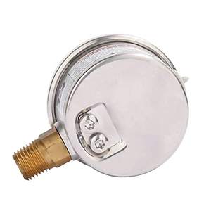 2 \ "manometro per filtro per piscina riempita con glicerina 304 custodia in acciaio inossidabile 1/4 \" NPT supporto inferiore - Product Image 2