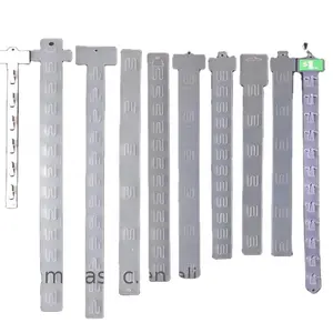 Environmentally friendly plastic supermarket display hanging strips