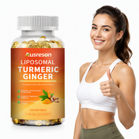 VitaSpring OEM Gélules liposomales de curcuma et gingembre pour le soutien articulaire et immunitaire, apportant de l'énergie, véganes