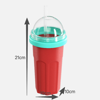 Nouvelle Tasse à Glace Pilée Design Moderne Été 2026 – Refroidissement Rapide, Silicone Alimentaire Réutilisable avec Capuchon et Paille – Idéale pour Fêtes et Cadeaux