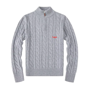 Maglioni Invernali da <span class=keywords><strong>Uomo</strong></span> Personalizzati, Pullover in Poliestere/Cotone con Logo in Rilievo sul Davanti - Product Image 6