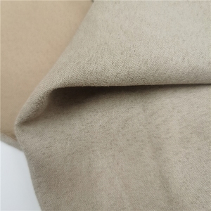 Tissu d'ameublement et de rideaux occultant respirant ignifuge en suède doux 100% polyester couleur moka - Product Image 6