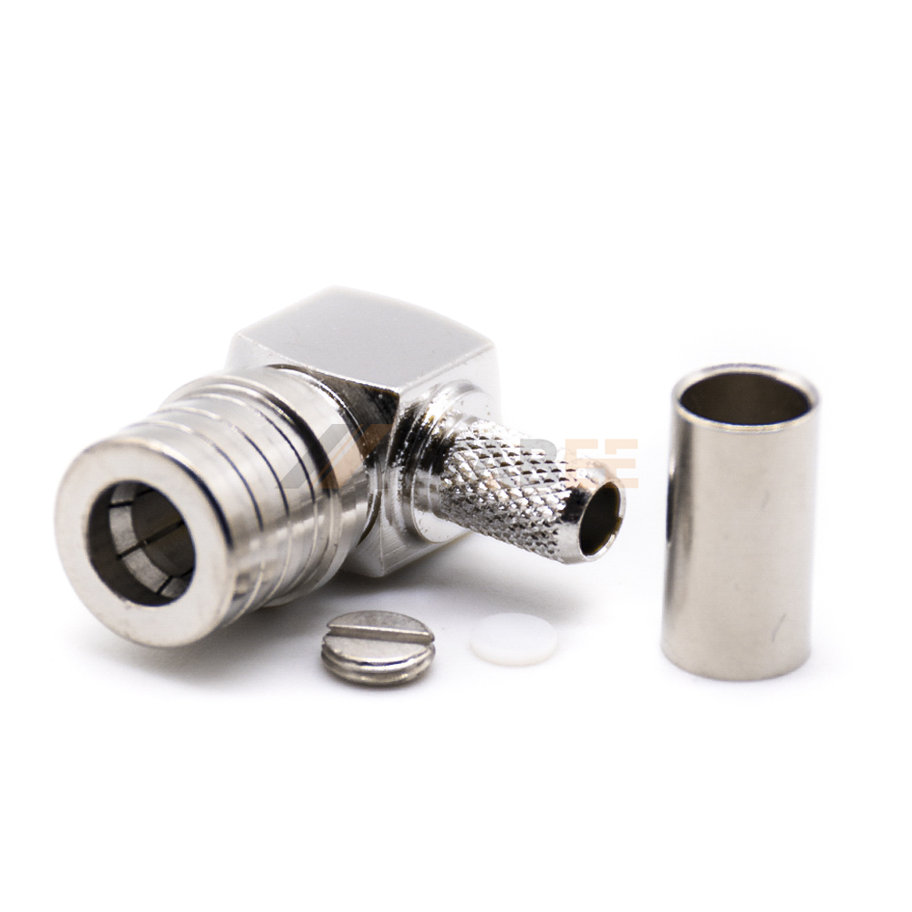 QMA Quick Disconnect Connector, Snap-on RF Adapter, 18GHz