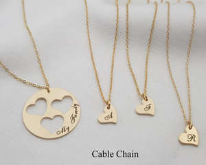 Özel Paslanmaz Çelik Anne Kız Kolyesi Noel Hediyesi Paylaşılabilir Aile Kolye Seti Kişiselleştirilmiş Anneler Günü Hediyesi - Product Image 3