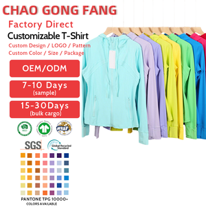 2025 New Style Hot Sale Breathable <strong>Yoga</strong> Fitness Gym Wear Sport <strong>Jacket</strong> L L Women's Front Custom Logo Running Top - Product Image 1