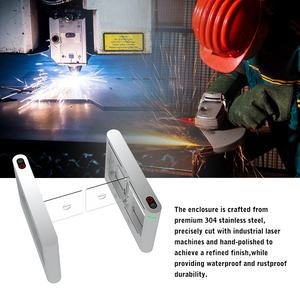 Hcw 304 thép không gỉ nhanh chóng vượt qua Swing turnstile cổng hồng ngoại chống Pinch kiểm soát truy cập - Product Image 6