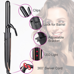 2023 New Mieara 5 Trong 1 Tóc Styler Heartless Tóc Con Lăn Tự Động Xoay Gốm 9Mm Tóc Curler Sắt - Product Image 5