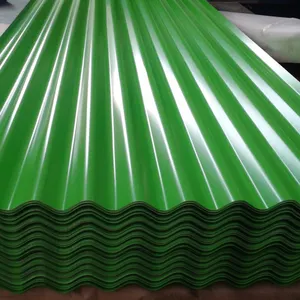 Yüksek tedarik yeteneği PPGI 0.13mm galvanizli renk kaplı oluklu çatı paneli