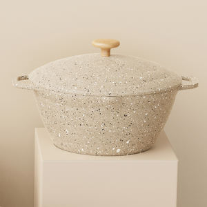 Juego de Ollas de Cocina Moderno de Aluminio Reciclado de Alto Calibre con Revestimiento Antiadherente de Granito y Sartén Plancha de Fácil Limpieza - Product Image 2