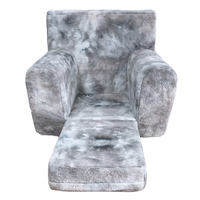 Fauteuil pouf moderne en fausse fourrure de haute qualité, doux et confortable, pour salon, meubles sur mesure, vente en gros