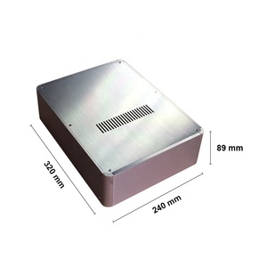 Boîtier en <span class=keywords><strong>aluminium</strong></span> BRZHIFI BZ2409H à coins arrondis pour préampli/décodeur/amplificateur casque, boîte de sortie DIY HIFI - Product Image 4