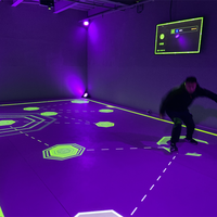 Projecteur holographique interactif pour sol de parc d'attractions, interaction intérieure, jeux interactifs pour sol, système de projection