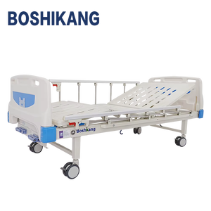 Больничная койка для пожилых людей ручная койка для комфорта и удобства для дома или учреждений по уходу металлический материал Больничная койка - Product Image 1