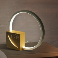 Réveil Simulateur d'Aube Naturel pour Enfants avec Boîte à Musique à Bruit Blanc Chaud, en Alliage d'Aluminium, Contrôle Tactile