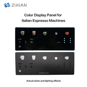 لوحة مفاتيح غشائية ملونة تعمل باللمس مخصصة لماكينة القهوة الإيطالية، مصنوعة من مواد PET/PC - Product Image 3