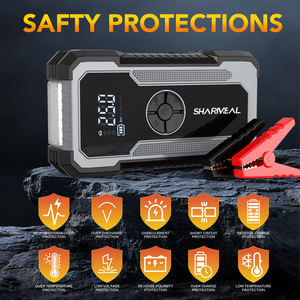 3 en 1 12V 2000a Batería de fosfato recargable portátil Arrancador de batería de coche y cilindro de bomba de aire - Product Image 5