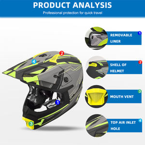 Casque de moto tout-terrain pour motocross, accessoires de moto, vente en gros, fabrication sur mesure, monocycle électrique, sport de plein air - Product Image 5