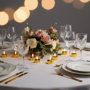 <span class=keywords><strong>Velas</strong></span> LED Doradas Ecológicas de Plástico Hechas a Mano por Mermei, Funcionan con Pilas - Product Image 2