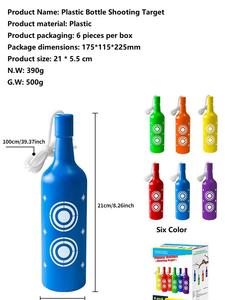 Cible de <span class=keywords><strong>tir</strong></span> en plastique réutilisable - Pack de 6 cibles d'entraînement colorées anti-rupture pour le <span class=keywords><strong>tir</strong></span> à l'arc, les jeux en plein air - Product Image 3