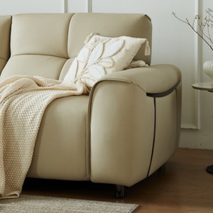 Fauteuil inclinable électrique multifonctionnel en cuir pour salon, vente en gros, modèle 8966 #   Fauteuil inclinable électrique intelligent à double motorisation - Product Image 4