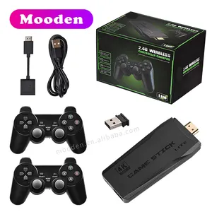 J M8 4K Game Stick Video Game Console HD Out Built In 10000 Retro Games 2.4G Wireless Controller For PS1/SNES