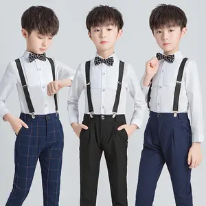 青少年男孩套装学生秋季新款儿童绅士服装套装表演服装生日派对服装