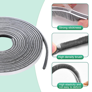 도어 및 창 브러시 씰 스트립 울 탑 파일 날씨 스트립 먼지 방지 울 파일 씰 브러시 도어 및 창 브러시 스트립 - Product Image 4