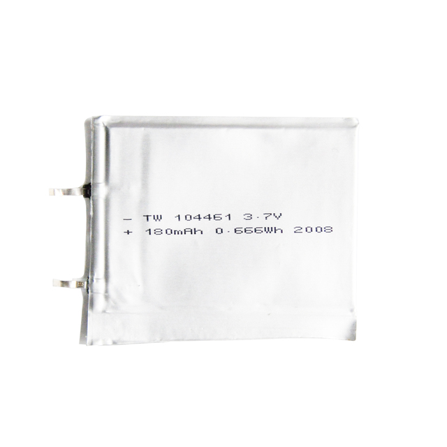 OEM 1MM Rechargeable 3.7V 104461 180MAH ultra Thin Lipo Battery  for Smart Card